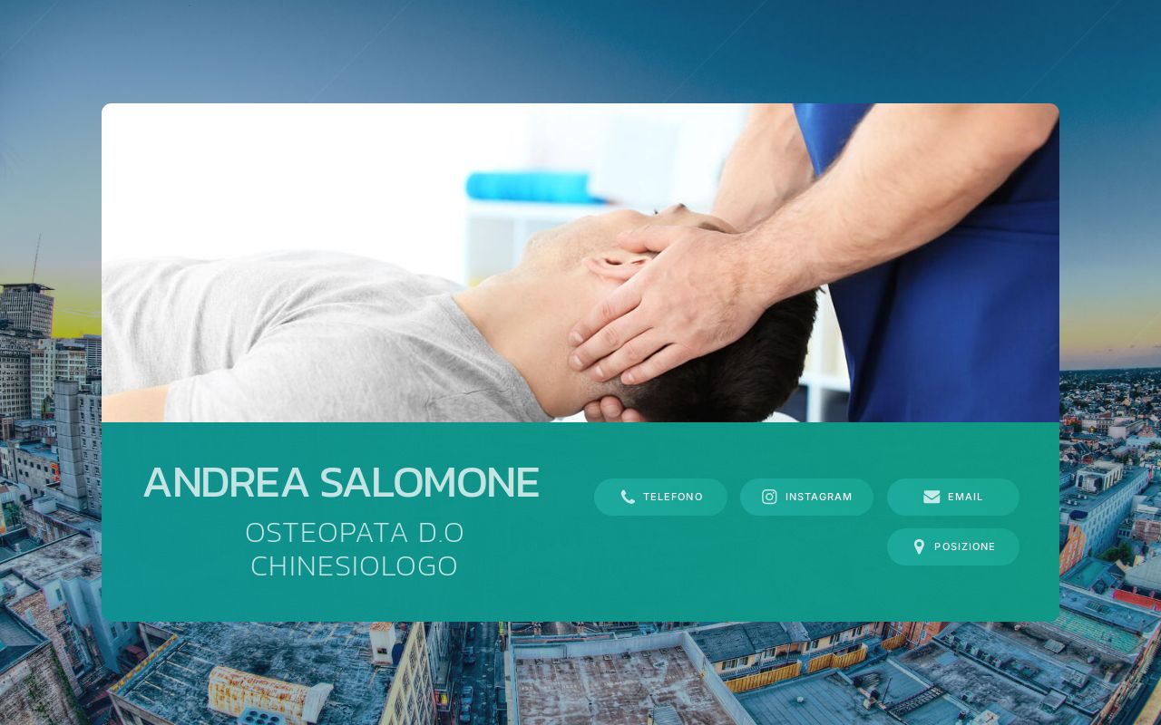 Studio osteopatico e trattamento manuale